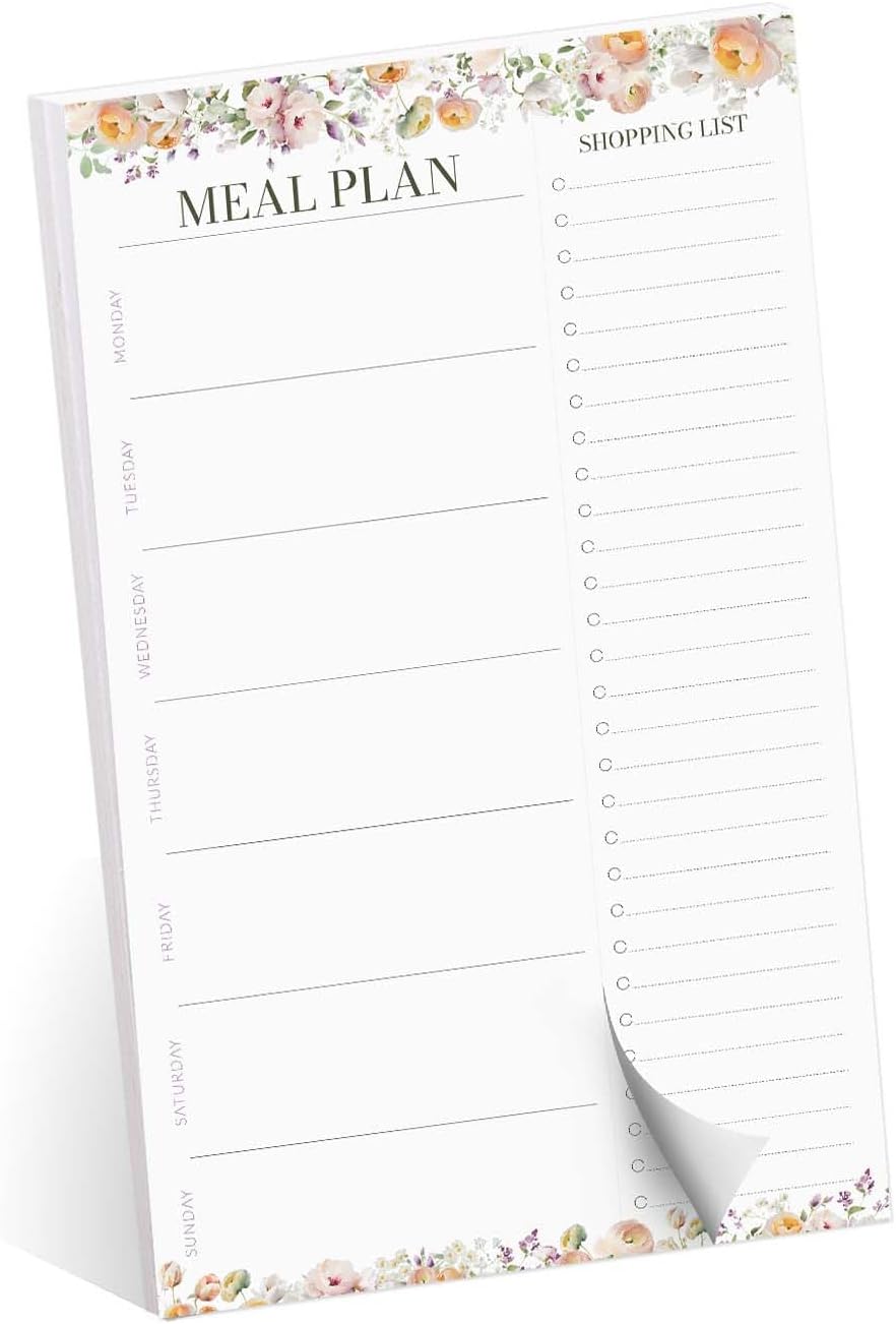 Modern Habit Tracker Sticky Note Pad / 50 Sheets / 8" x 11.5" Positive Habit List Sticky Notes/Weekly Accountability Checklist/Made in The USA