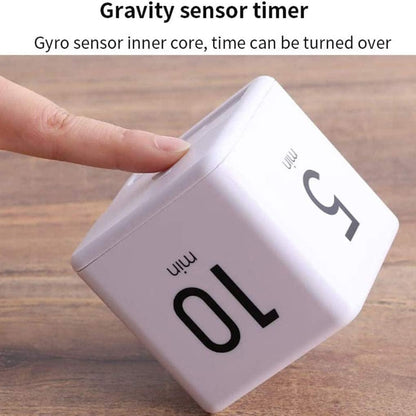 JOYIT Cube Timer 1 3 5 10 Minutes - Flip Countdown Visual Timer for Time Management, Kitchen, Workout, Study, Classroom, Office, Games