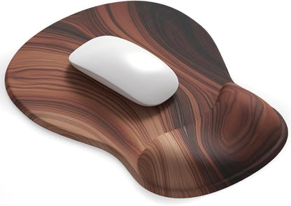 ErgoComfort Gel Wrist Rest Mouse Pad-Ergonomic Office Mousepad with Wrist Support-Non-Slip, Design Desk Accessories Mat for Home&Game Decor (06Mocha Sand)