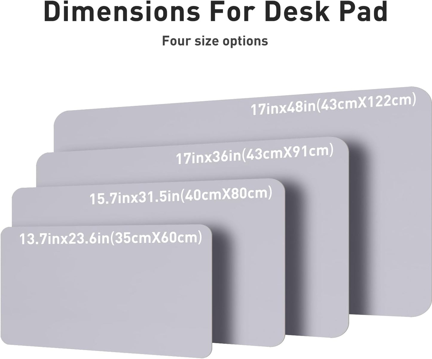 Aothia Non-Slip PU Leather Waterproof Laptop Desk Pad Protector, Blotter Mat, Writing and Mouse Pad for Office & Home, Beige, 23.6" x 13.7" - Colors B