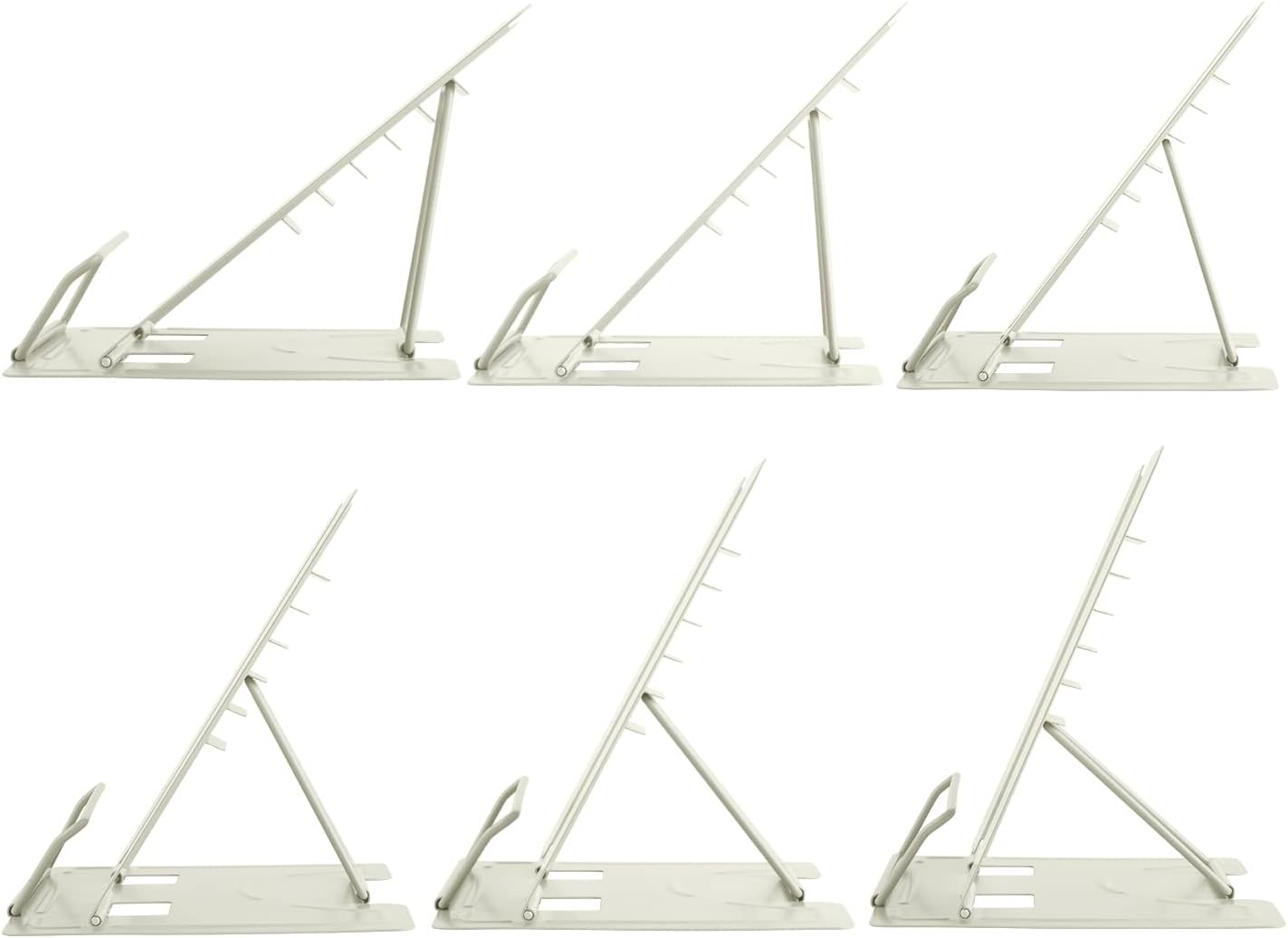 Honagu Book Stand Metal Desk Book Holder, Book Holders for Reading Hands Free, Adjustable Cookbook Documents Holder, Portable Bookstand for Music Books, Textbook, Recipe, Tablet, Ipad (Black)
