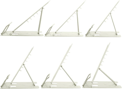 Honagu Book Stand Metal Desk Book Holder, Book Holders for Reading Hands Free, Adjustable Cookbook Documents Holder, Portable Bookstand for Music Books, Textbook, Recipe, Tablet, Ipad (Black)