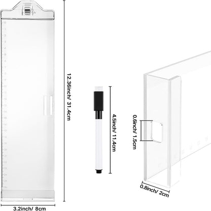 Monitor Memo Boards for Computer, Whole Transparent 2 Pack (Left & Right) Multifunction Acrylic Screen Message Reminder Pad Side Panel Phone Holder Organizer for Office Desktop, with Pen & Sticky Note
