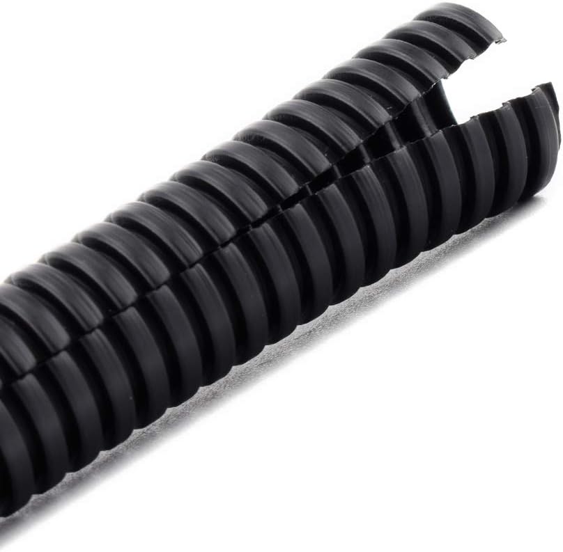 ZhiYo 100 FT 1/4” Wire Loom Split Tubing Auto Wire Conduit Flexible Cover