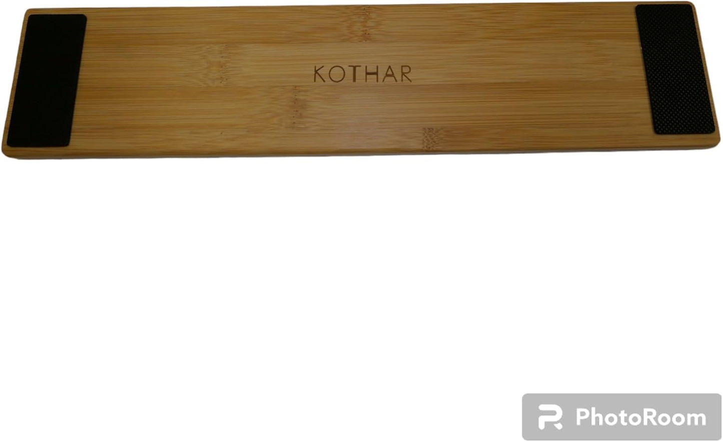 Kothar Wooden/Bamboo Keyboard Wrist Rest - Ergonomic Design, Comfortable Support for Mechanical Keyboards, Office & Gaming Use (TKL, Black)