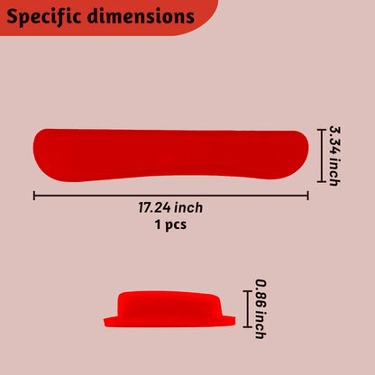Keyboard Wrist Rest, Thicken Memory Foam Wrist Support Pad for Keyboard, Ergonomic Palm Rest for Pain Relief, Keyboard Wrist Guard for Long Hours of Work, Gaming, Studying, Red