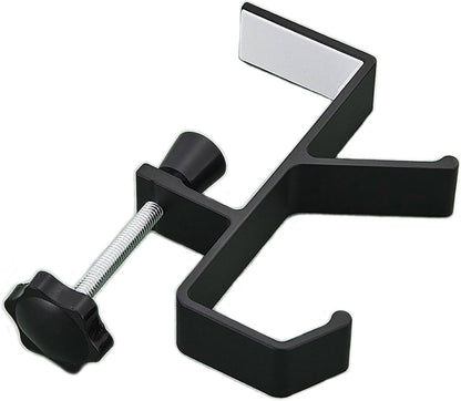 KISOY 2Pcs Purse Hook for Table Desk Bag Hook Purse Hanger for Table Backpack Hanger Headphones Holder underdesk Hook Bag Holder for Table (Black)