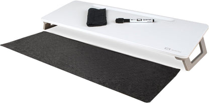 Quartet Dry Erase White Board, Magnetic Desktop Computer Pad for Notetaking, 21" x 7-3/4” Whiteboard, 1 Dry Erase Marker and Keyboard Pad, White Surface (Q090F01-R)