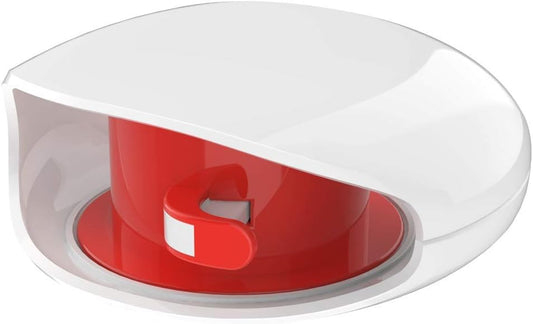 Automatic Cord Winder - Retractable Cord Organizer for USB, Headphone, Data Cables and More. No More Tangled Cords! White
