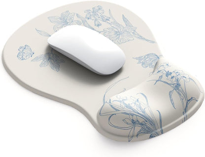 ErgoComfort Gel Wrist Rest Mouse Pad-Ergonomic Office Mousepad with Wrist Support-Non-Slip, Design Desk Accessories Mat for Home&Game Decor (06Mocha Sand)
