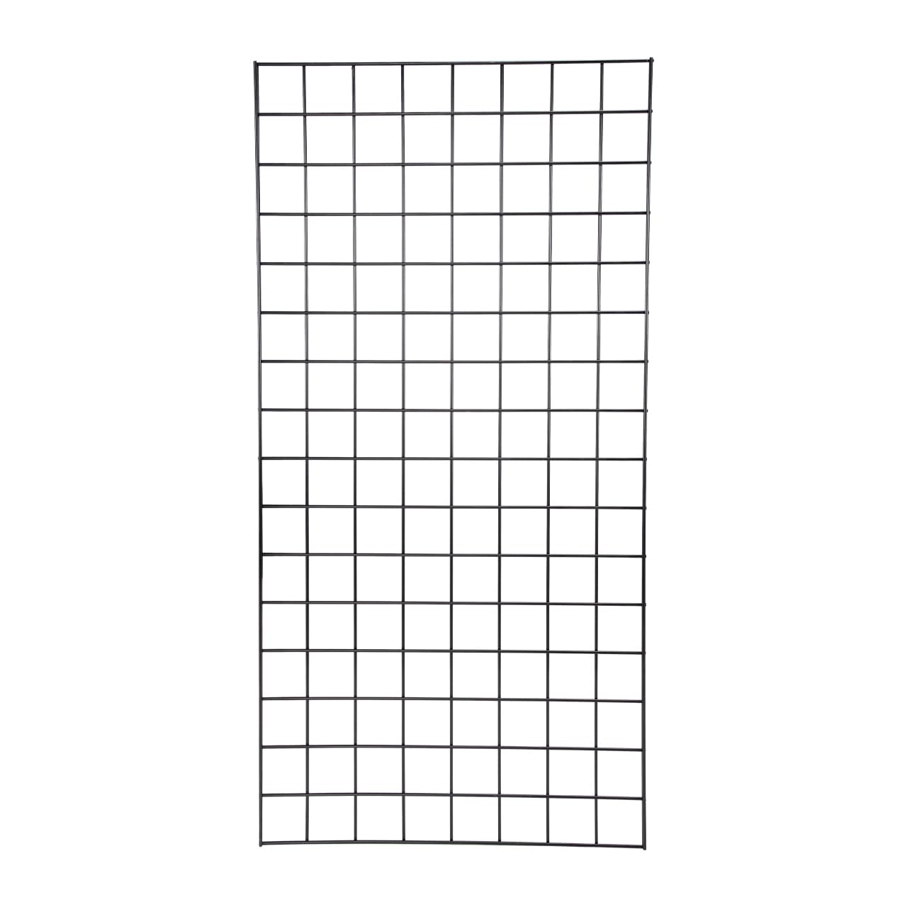 SSWBasics 2' x 4' Wire Grid Panel in Sleek Black - Sturdy Black Grid Wall Panels - Versatile Wire Gridwall Panel for Retail Display, Home Organization, and Wall Panel Decoration - Durable and Stable