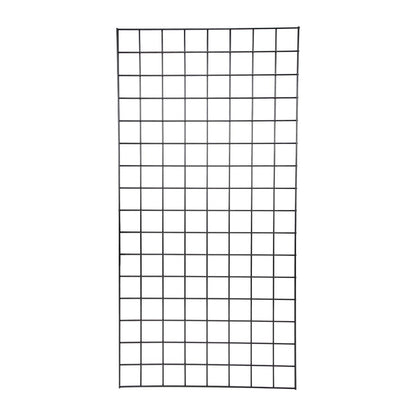 SSWBasics 2' x 4' Wire Grid Panel in Sleek Black - Sturdy Black Grid Wall Panels - Versatile Wire Gridwall Panel for Retail Display, Home Organization, and Wall Panel Decoration - Durable and Stable