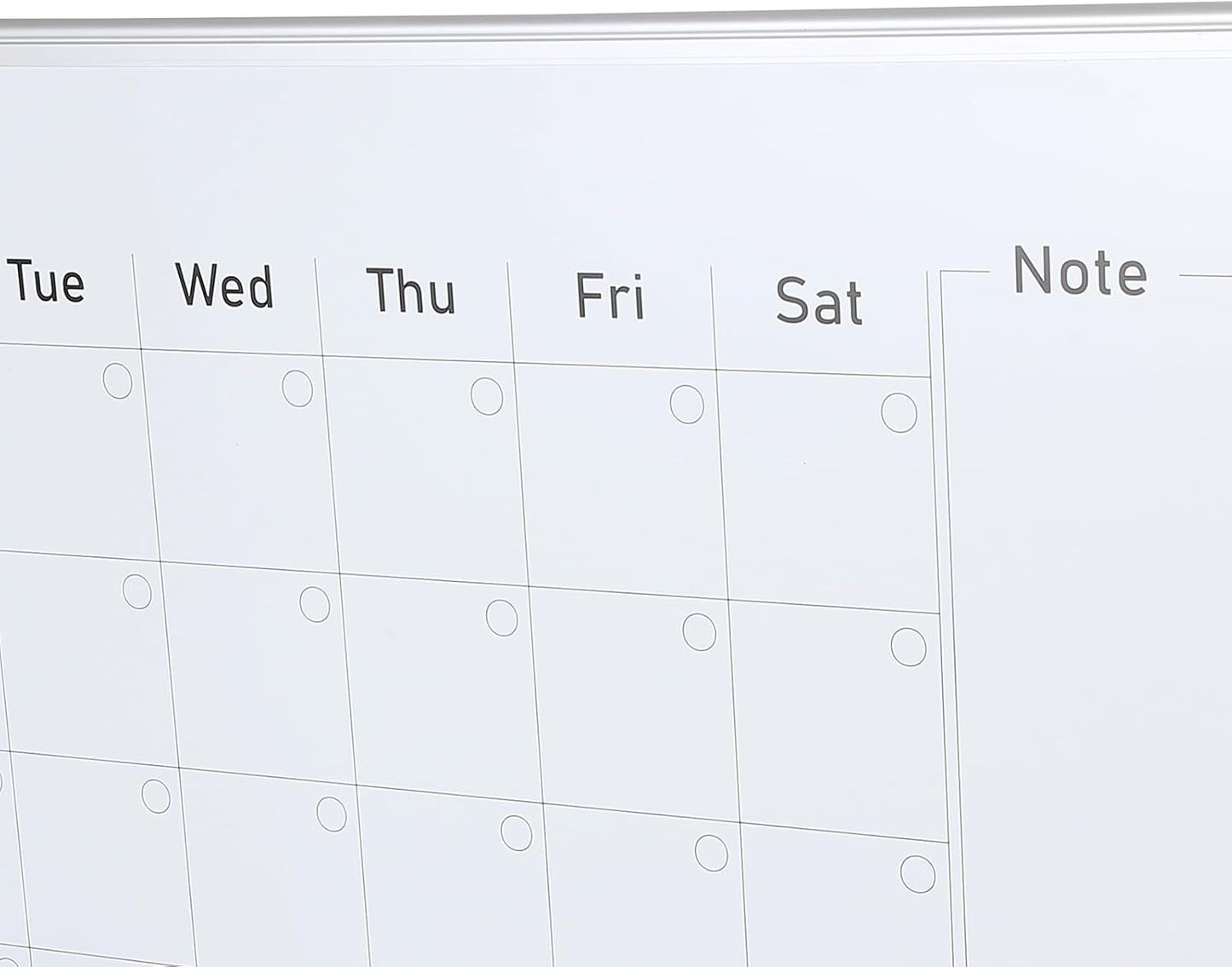 VEVOR Magnetic Glass Whiteboard, Dry Erase Board 36"x24", Wall-Mounted Large White Glassboard Frameless, with Marker Tray, an Eraser and 2 Markers, Black