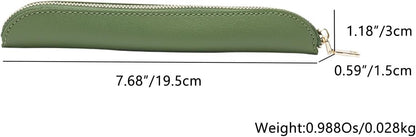 Pencil Case Durable Pencil Pouch for Pens School Featuring Oxford Lap Design (Khaki,Oxford)