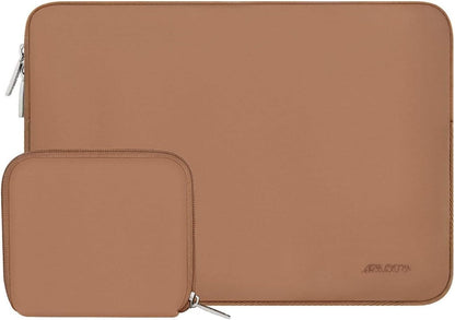 MOSISO Laptop Case 13.3 inch, 13-13.3 inch Laptop Sleeve Bag Compatible with MacBook Air/Pro 13/Pro 14 M5 M4 M3 M2 M1, HP Dell ASUS Lenovo, Neoprene Computer Sleeve Bag with Small Case, Baby Pink - Colors A