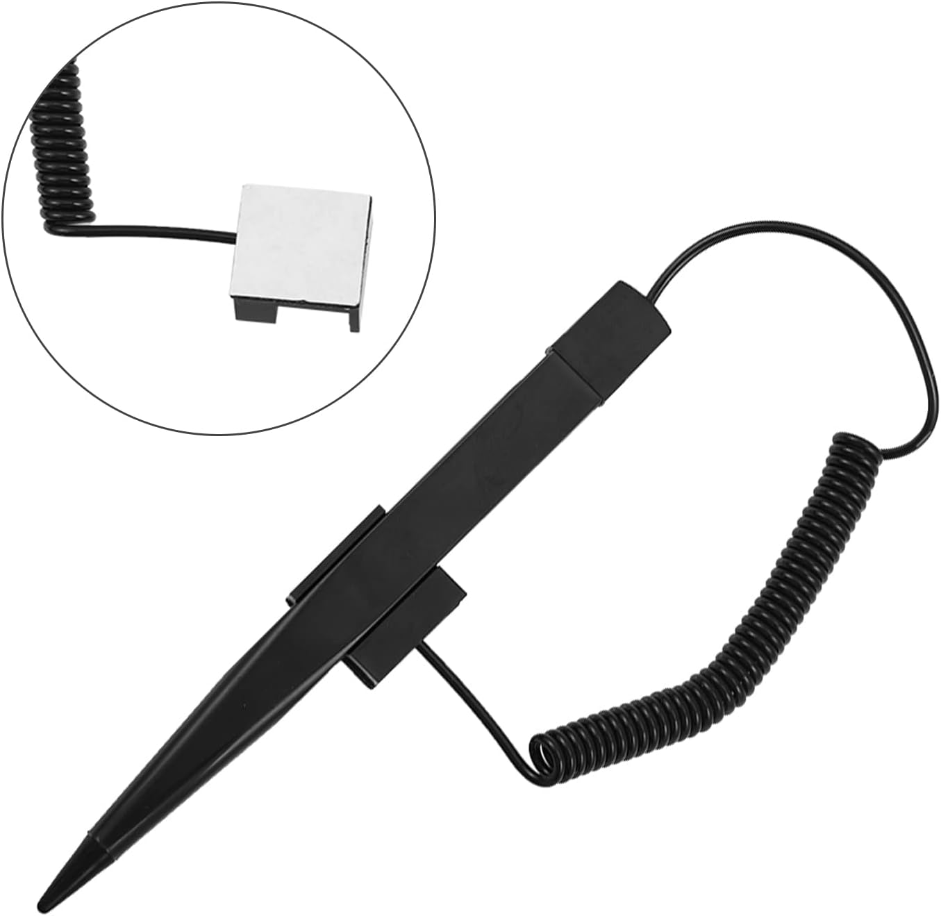 Stylus Pen, Professional Spring Resistance Stylus Pen Professional Spring Pen Pressure Sensitive Pen with Spring Rope w/Pen Holder for POS, Pos, Order Machine, Tax Printer