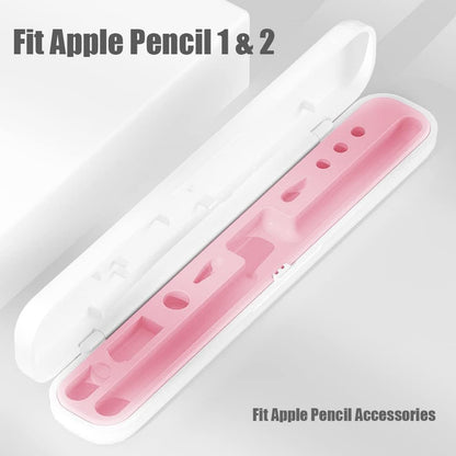 YINVA Pencil Case for Apple Pencil 1st/2nd Generation, Holder and Storage Box for iPad Pencil Accessories, Tips (Pink)