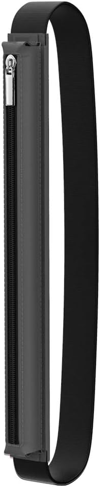 MoKo Pencil Case Fit Apple Pencil Pro, iPencil (USB-C), Apple Pencil 1st/2nd Generation, Stylus Pencil Sleeve PU Leather Zipper Pouch with Elastic Band for 9.7"-12.9" Tablet, Space Gray