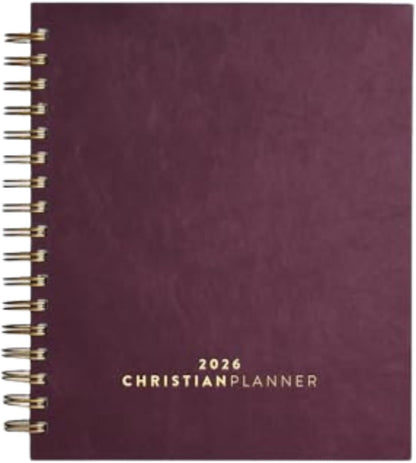 Christian Planner 2026 Daily Planner - Faith Based Monthly and Weekly Planner, Vision Board, and Habit Tracker - 2026 Calendar, Personal Organizer and Devotional Journal (Hardcover, Pine)