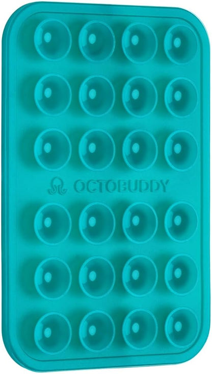 OCTOBUDDY Classic - Silicone Suction Phone Case Adhesive Mount - Hands-Free, Strong Grip Holder for Selfies and Videos - iPhone and Android Compatible - 2.25″ x 3.25″, Chalk Pink