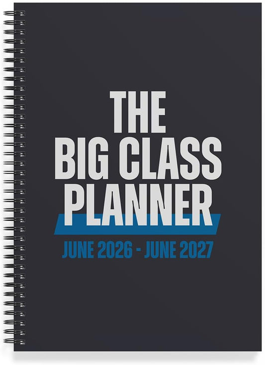 Academic Year Monthly Planner 2026–2027 – Mobile Desktop Calendar – Dry Erase Whiteboard – Fold-Out Design – Marker & Labels Included – 11x14" Expands to 22x14" – Navy Blue