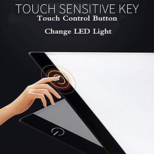 Huacan LED Light Pad Board for Diamond Painting Tablet Ultrathin 3 Level Dimmable Portable USB Charging Apply to Diamond Art Kits