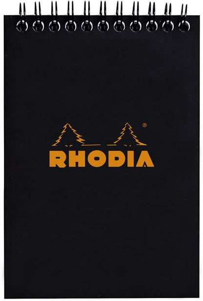 Rhodia #16 Wirebound Notepad 5.8" x 8.3" Dot Pad, Orange Cover