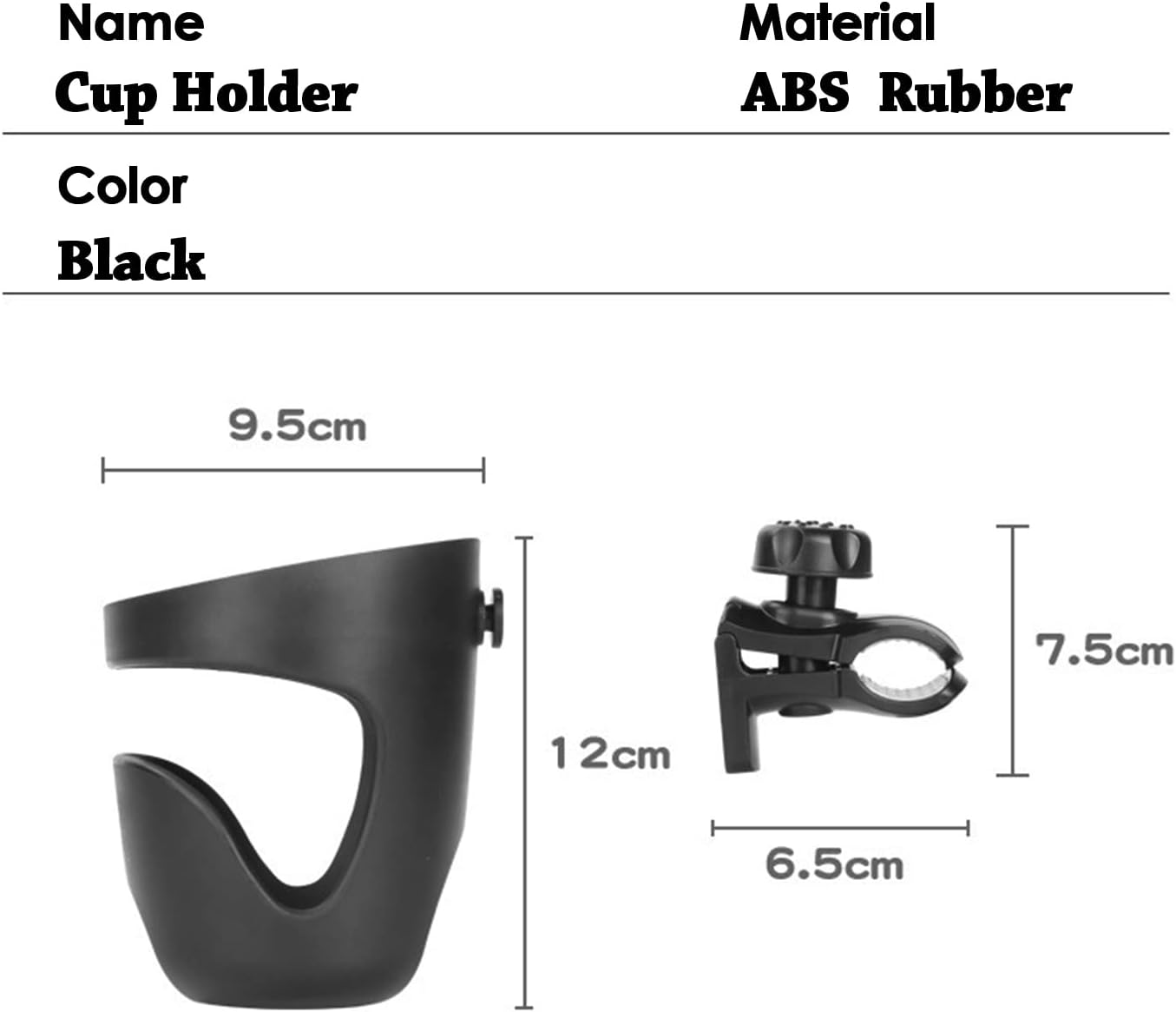 Universal Drinks Holders 360 Degree Rotation Adjustable Clamp Cup Holder, Mounts to Rail, Handle Bar, for Pontoon, Bass, Jon, Yacht Boats