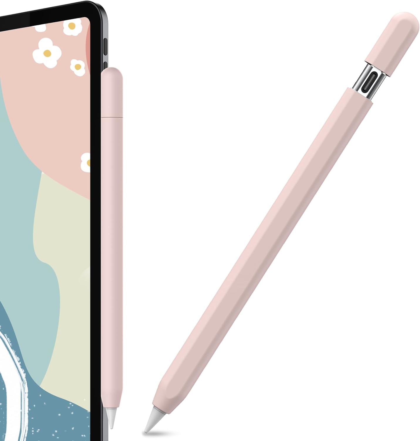 AhaStyle Silicone Case for Apple Pencil (USB-C) 2023 Ultra Thin Proteative Cover Skin Apple Pencil Sleeve Anti-Slip Grip Compatible with Apple Pencil USB C (Lavender)
