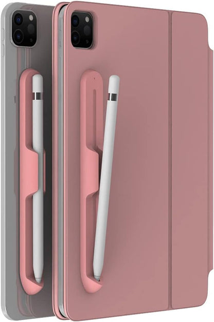 LOVE MEI iPencil Holder Sticker for Apple Pencil 1st/2nd Generation, Strong Adhesive Silicone Holder Sticker [Magnetic Attach Design] Accessories for iPad Stylus Pens