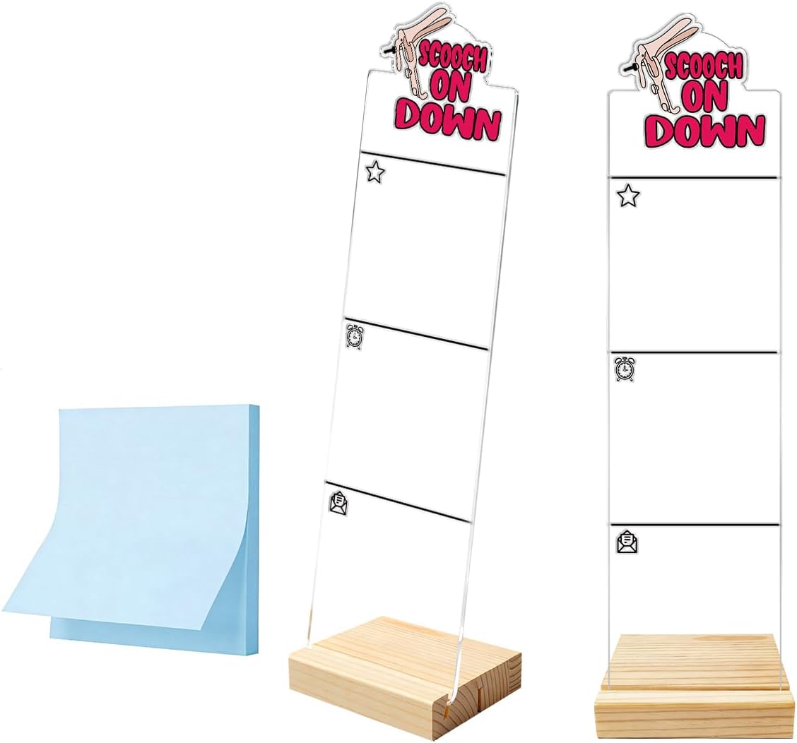 Monitor Memo Board Computer Monitor Memo Board Sticky Note Organizer Hold On Partner Im Overstimulated Sign Acrylic Desk Accessories Removable Wooden Base Set Sticky Notes 100 Sheets 11.8×3.1 inches