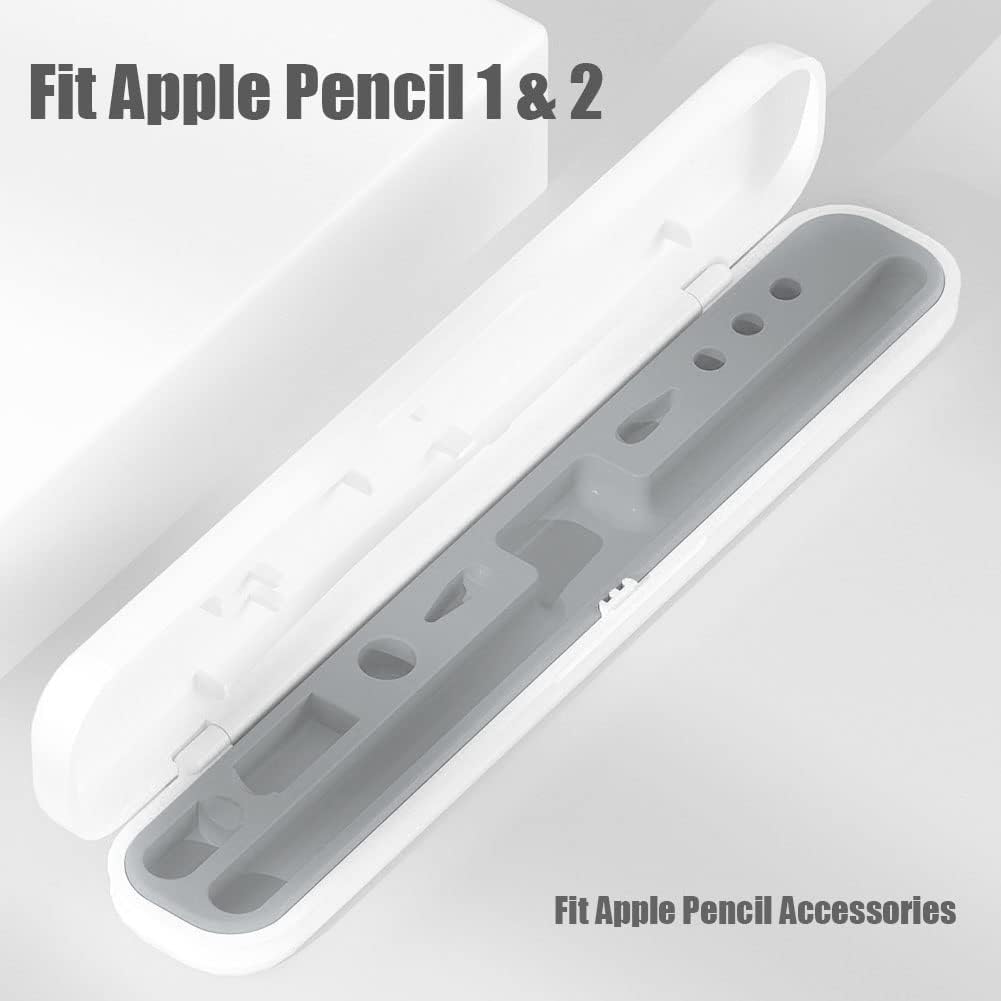 YINVA Pencil Case for Apple Pencil 1st/2nd Generation, Holder and Storage Box for iPad Pencil Accessories, Tips (Pink)