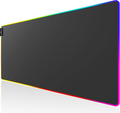 KTRIO Large Gaming Mouse Pad Desk Mat, Superior Micro-Weave Cloth for Precise Mouse Control, Non-Slip Rubber Base, Stitched Edges, Water-Resistant, for Gamer, Office & Home, 31.5" x 11.8" inches