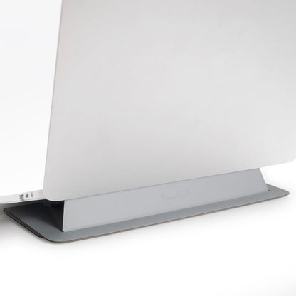 SenseAGE Laptop Stand for Desk, Office, Ergonomic Notebook Stand, Foldable & Portable Travel FlatStand, Lightweight, Anti-Slip, Compatible with MacBook Air, Pro, and Up to 15.4" Laptops (Charcoal)