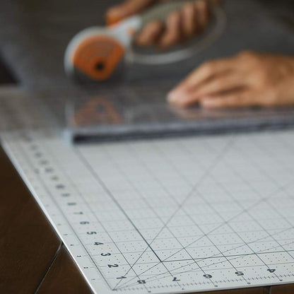 Fiskars Self Healing Cutting Mat with Grid for Sewing, Quilting, and Crafts - 18" x 24 Grid Lilac/Mountain Haze