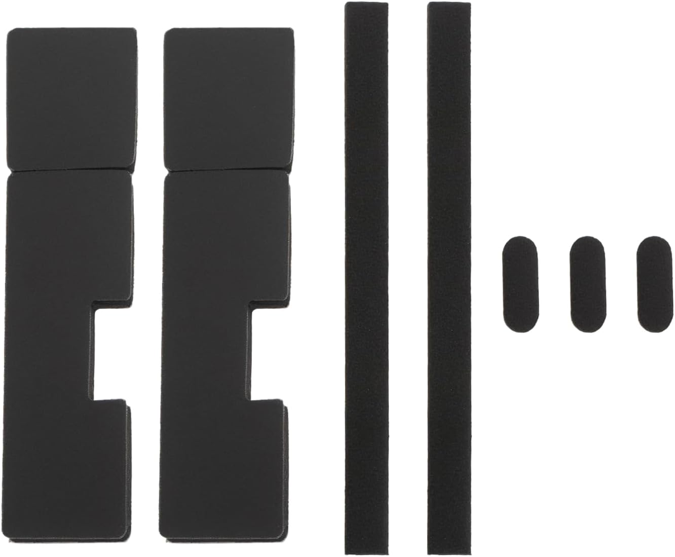 7pcs Mechanical Keyboard Spacebar Silencer Pad Poron Eva Stabilizer Foam Pad Compatible with 6.25U/7U Space Bar Caps Black