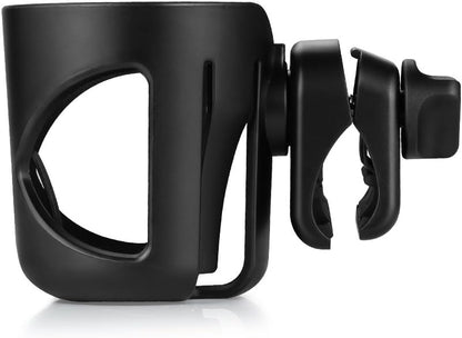 Accmor Stroller Cup Holder, Universal Cup Holder for Stroller Walker Bike, 360° Rotatable Large Caliber Designed Bottle Holder for Stroller, Bike, Wheelchair, Scooter