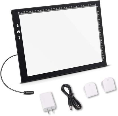 HSK B4/A3s LED Artist tracing Light Box Copy Table, Adjustable High Brightness Light Pad for Tatto Drawing, Sketching, Animation,Diamond Painting Accessories