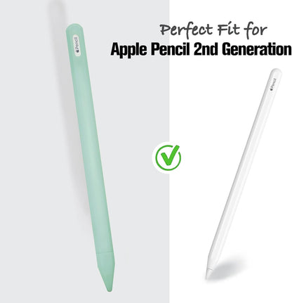 KELIFANG Silicone Case for Apple Pencil Pro 2024 & Apple Pencil 2nd Generation, Cute Pink Protective Skin Sleeve Cover Holder Grip and Tip Cap Accessories Compatible with iPad Pro 11 12.9 13 Inch