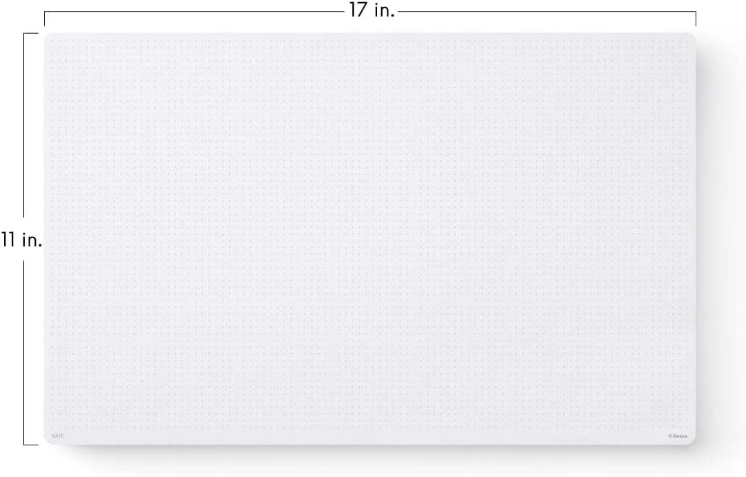 Notsu Dot Grid Desk Notepad 2 Pack | Minimalist Dotted Memo Mouse Pads with Premium Thick Paper, Small 5.5" x 8.5"