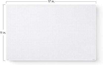 Notsu Dot Grid Desk Notepad 2 Pack | Minimalist Dotted Memo Mouse Pads with Premium Thick Paper, Small 5.5" x 8.5"