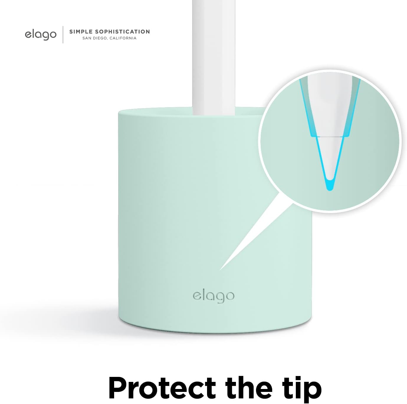 elago Pencil Stand Compatible with Apple Pencil Pro, Apple Pencil (1st & 2nd Generation) and Apple Pencil (USB-C) and Any Tablet Stylus with or Without Pencil Case or Sleeve [Black]