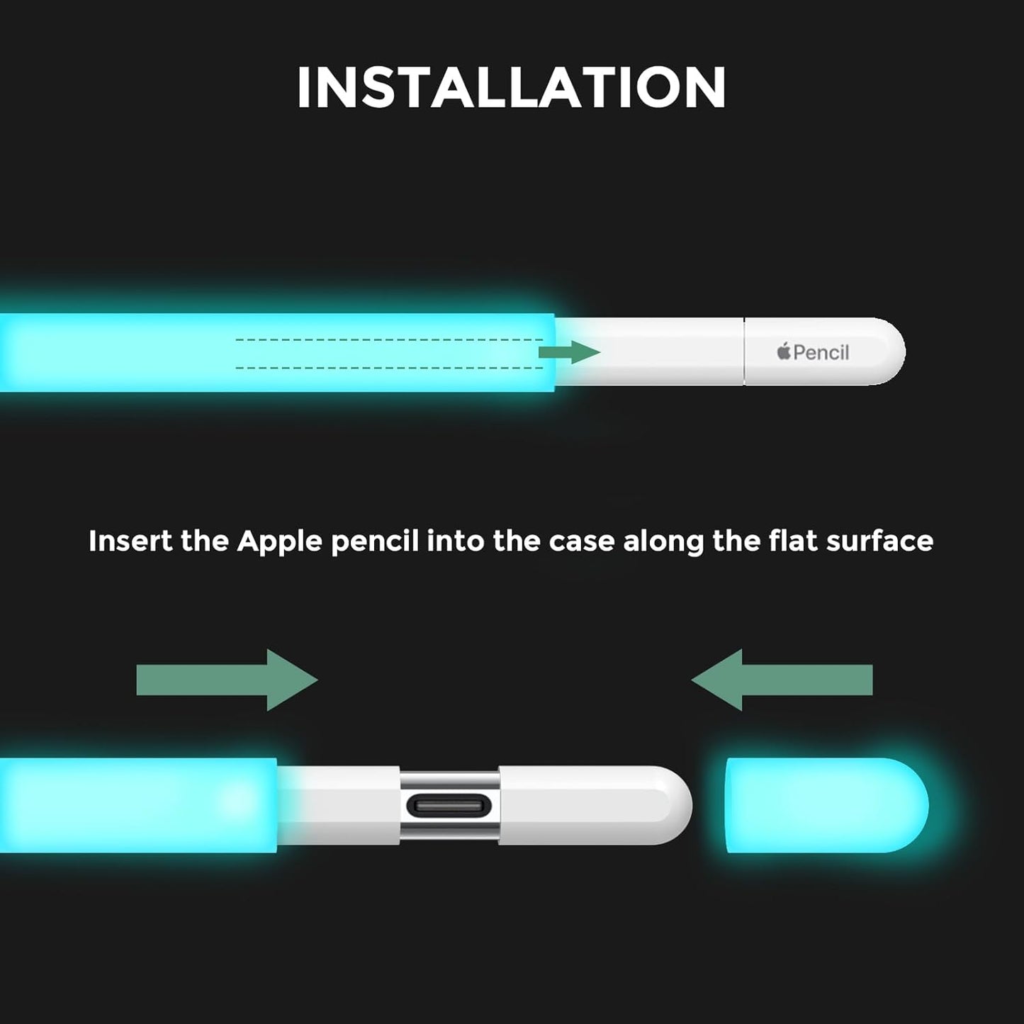 AhaStyle Silicone Case for Apple Pencil (USB-C) 2023 Ultra Thin Proteative Cover Skin Apple Pencil Sleeve Anti-Slip Grip Compatible with Apple Pencil USB C (Lavender)