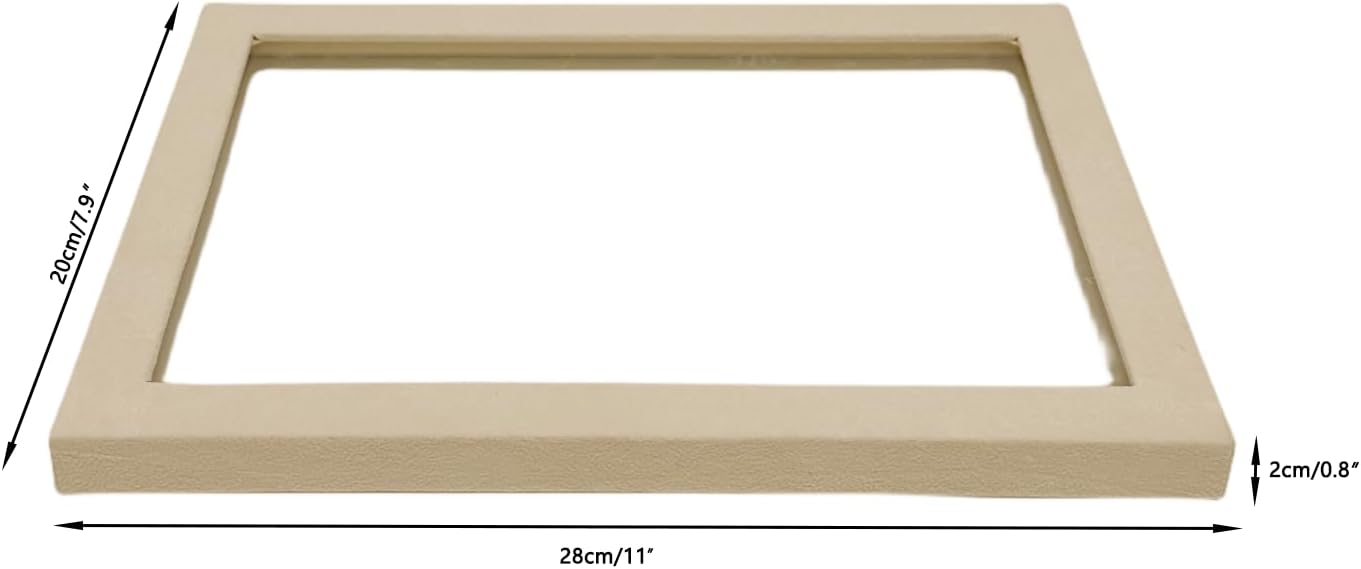 Velvet Sunglasses Organizer Tray 4 Slot, Stackable Eyewear & Glasses Display Case, Premium Beige Velvet, Scratch-Free Lining, Drawer Insert for Dressing Table Vanity Home Retail Trade Show