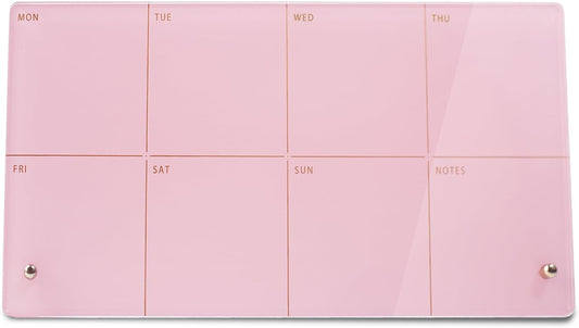 Weekly Planner Dry Erase Board for Desk,Acrylic Desktop Weekly Planner Whiteboard with Stand,12"X6"-Small, Dry Erase Weekly to Do List White Board for Home Office School-ZMZL-W-1530