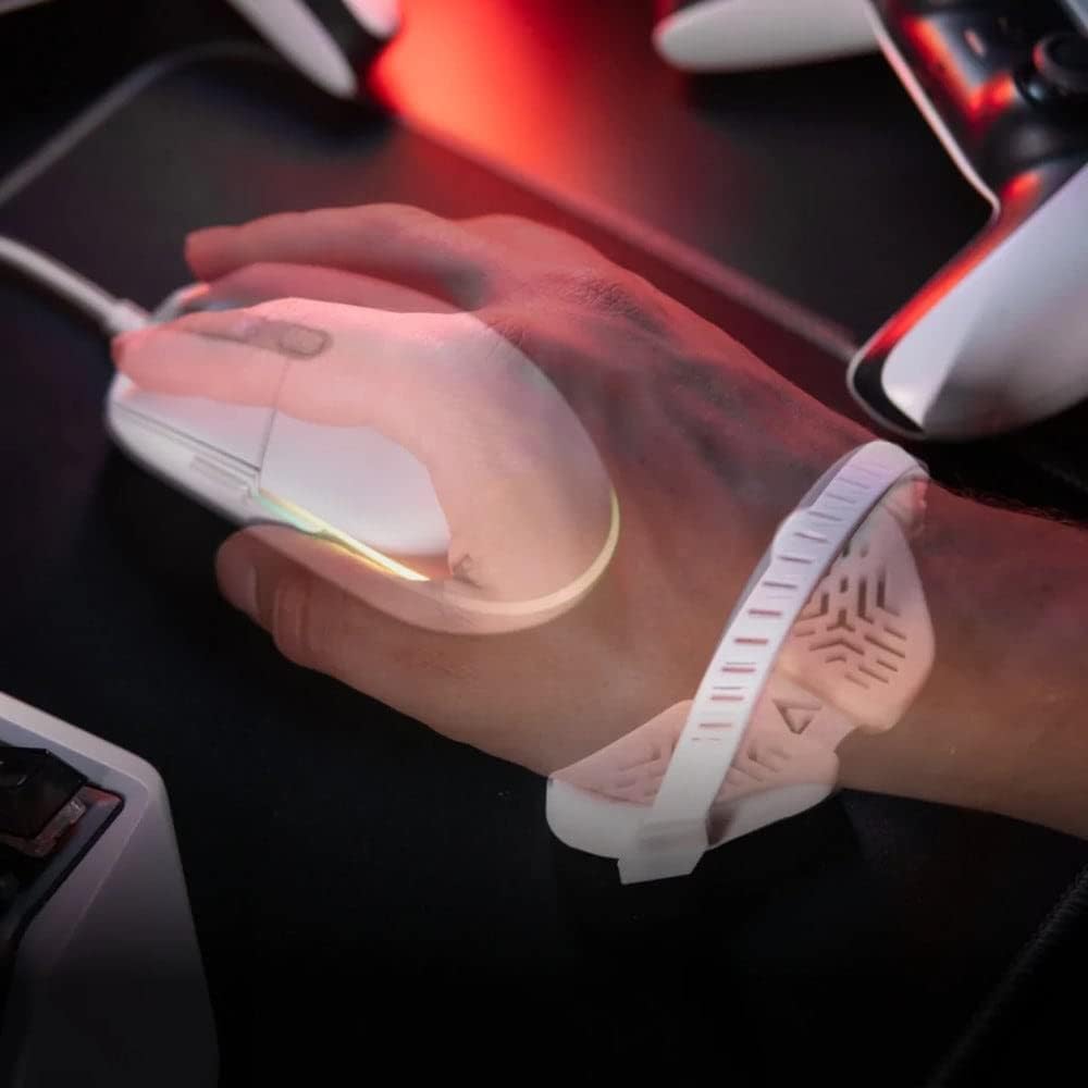 DELTAHUB Carpio G2.0 - Advanced Ergonomic Right-Handed Gaming Wrist Rest for Mouse - Superior Support for Serious Gamers - Anti-Fatigue, Smooth Glide (Large, Right, Pink)