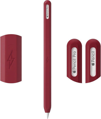 Ultra Thin Protective Pencil Cover for Apple Pencil Pro &Apple Pencil 2nd Gen Silicone Case Sleeve Compatible with Apple Pencil Pro (Pink)
