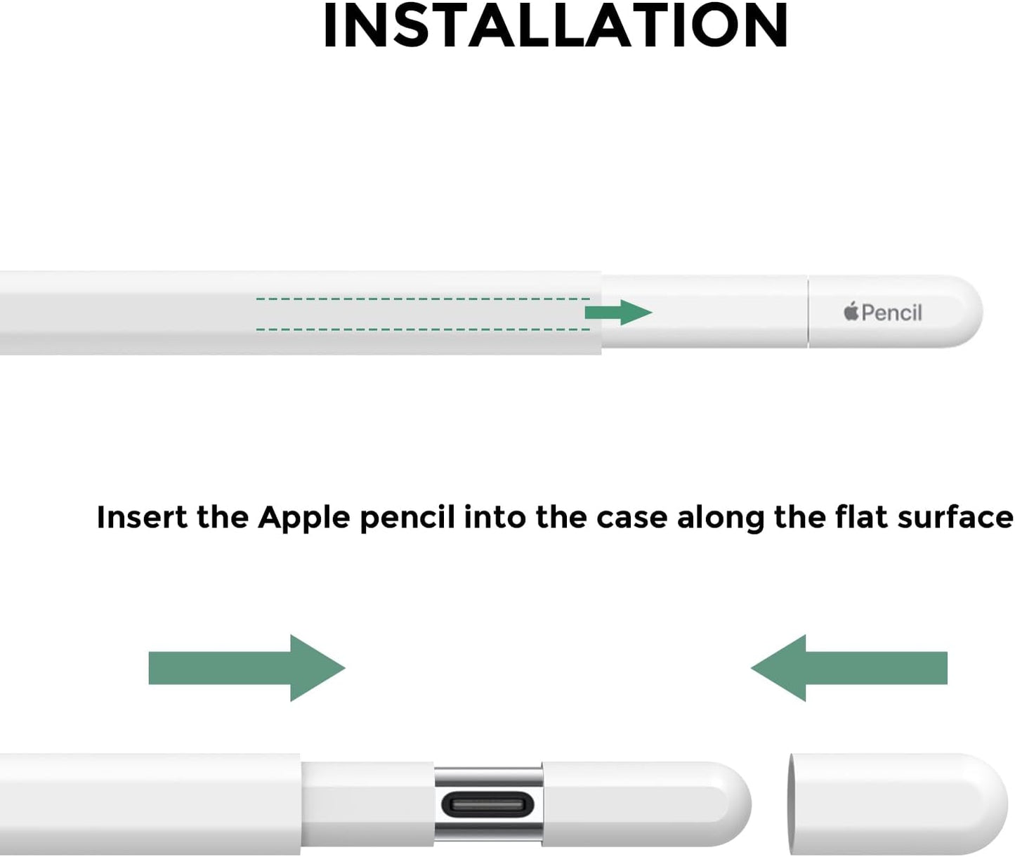 AhaStyle Silicone Case for Apple Pencil (USB-C) 2023 Ultra Thin Proteative Cover Skin Apple Pencil Sleeve Anti-Slip Grip Compatible with Apple Pencil USB C (Lavender)