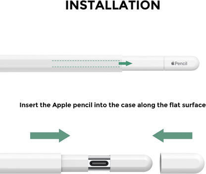 AhaStyle Silicone Case for Apple Pencil (USB-C) 2023 Ultra Thin Proteative Cover Skin Apple Pencil Sleeve Anti-Slip Grip Compatible with Apple Pencil USB C (Lavender)