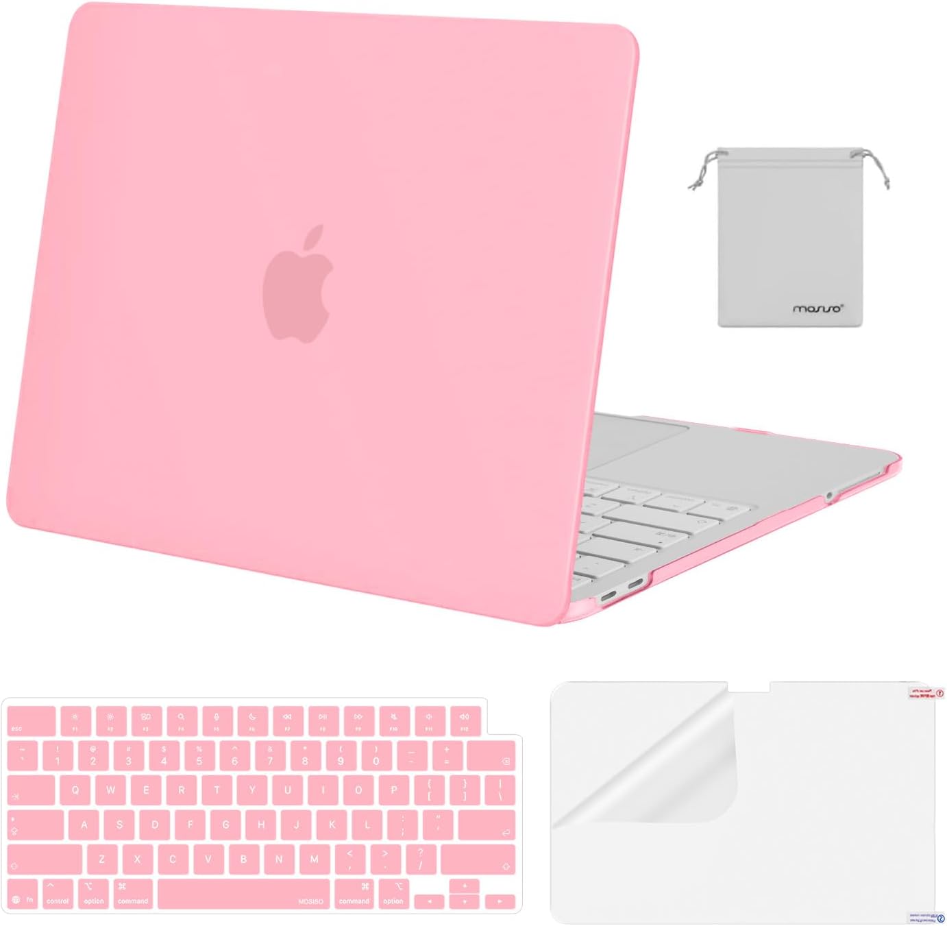 MOSISO Compatible with MacBook Neo Case 13 inch 2026 Release Model A3404 with A18 Pro Chip, 4 in 1 Kit Precision Fit Crack & Scratch Resistant Protective Hard Shell Case Cover, Crystal Clear